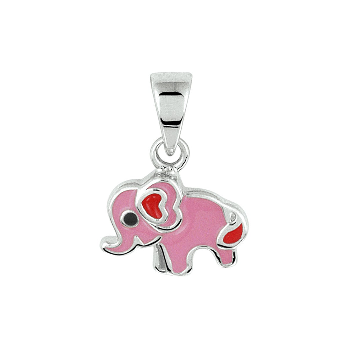 Fantasy Collection Hanger olifant emaille zilver