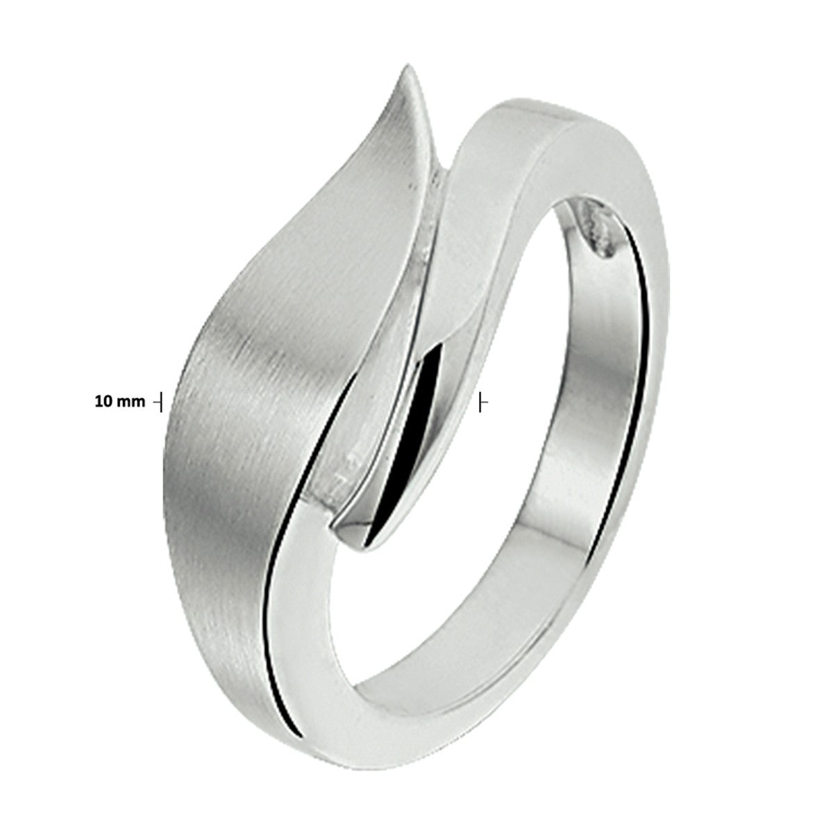 Fantasy Collection Ring poli/mat zilver