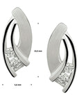 Zilver Gerhodineerd Oorknoppen Zirkonia Poli/Mat 1326962 - PansiteNederland.nl