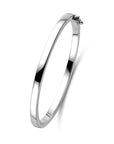 bangle vlak scharnier massief 4,0 mm zilver gerhodineerd - PansiteNederland.nl