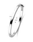 bangle vlak scharnier massief 4,0 mm zilver gerhodineerd - PansiteNederland.nl