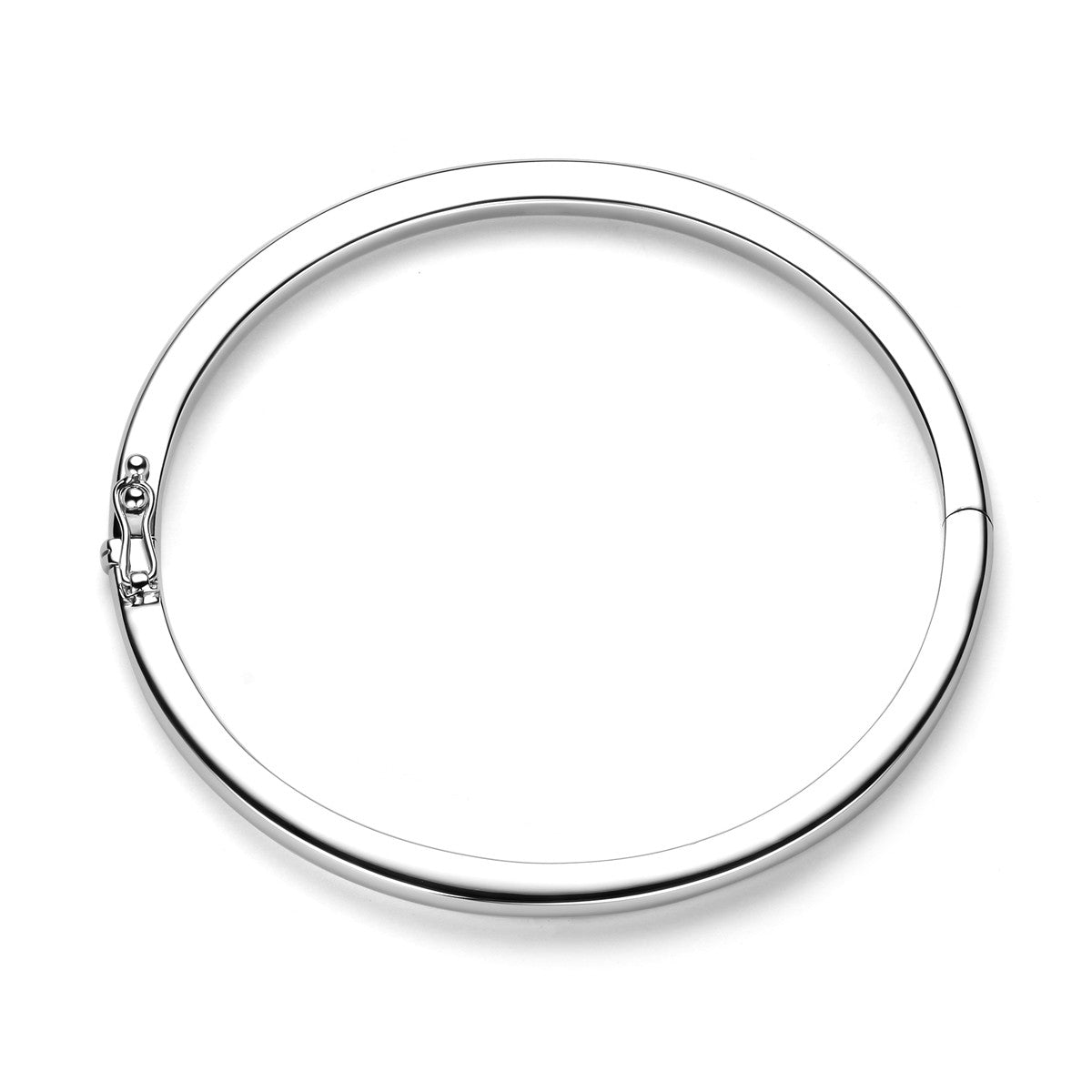 Fantasy Collection Bangle scharnier massief 4 x 60 mm zilver