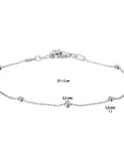 Zilver Gerhodineerd Armband Bolletjes 2,5 Mm 17 + 2 Cm 1327011 - PansiteNederland.nl