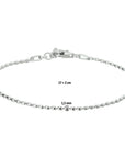 Zilver Gerhodineerd Armband Bolletjes 1,5 Mm 17 + 2 Cm 1327015 - PansiteNederland.nl