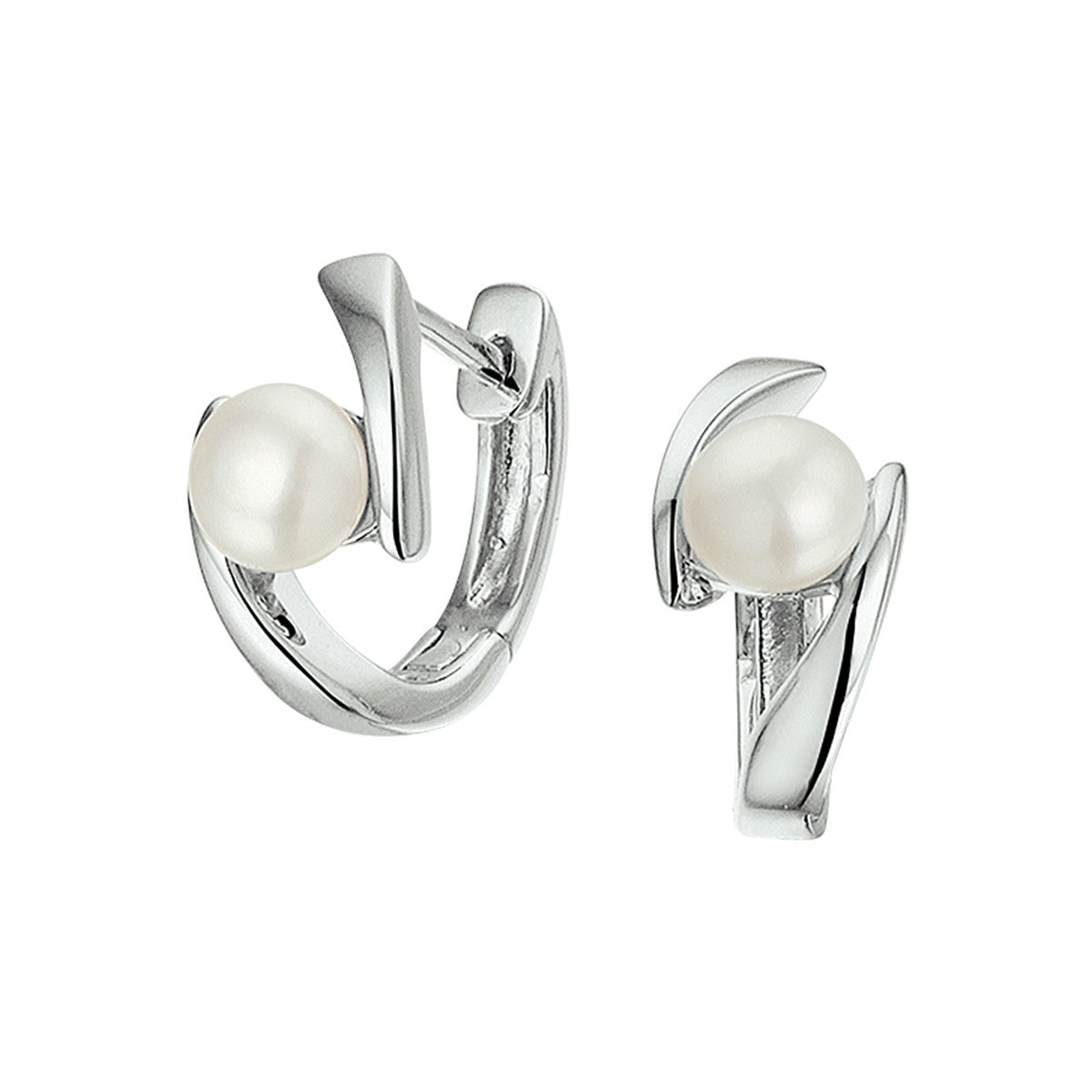 Fantasy Collection Oorbellen parel zilver