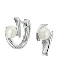 Zilver Gerhodineerd Klapoorringen Parel 1327057 - PansiteNederland.nl