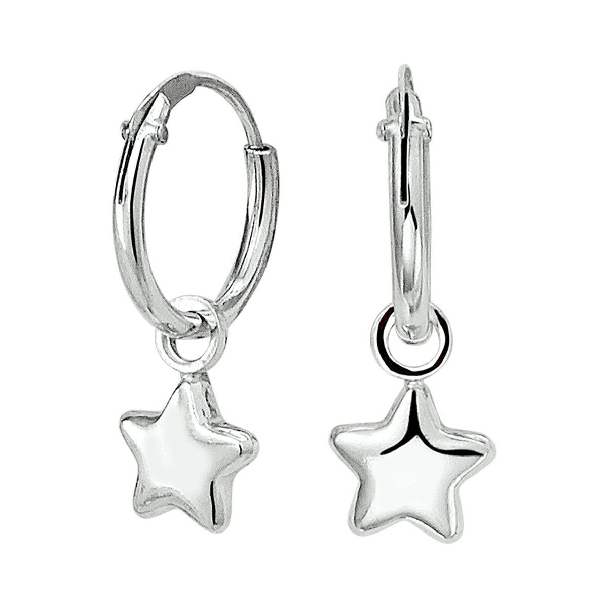Fantasy Collection Oorbellen ster zilver