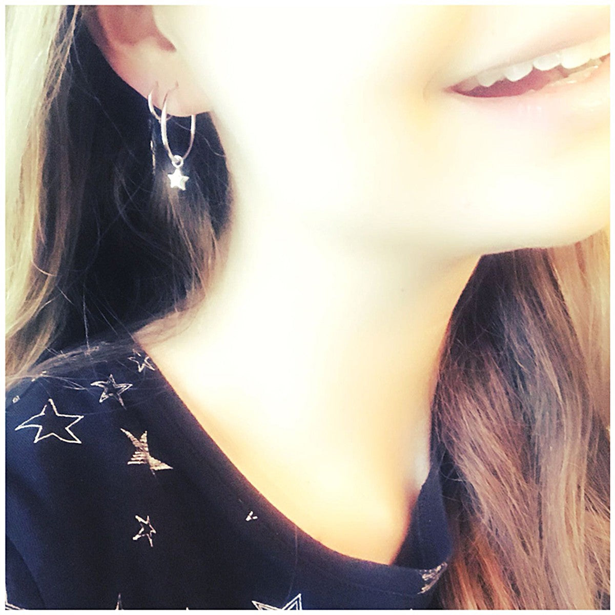 Fantasy Collection Oorbellen ster zilver