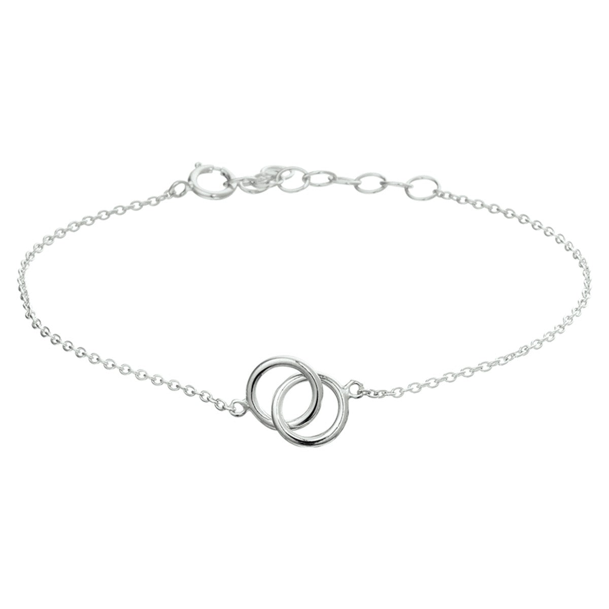 Fantasy Collection Armband rondjes 1,2 mm 16 + 3 cm zilver