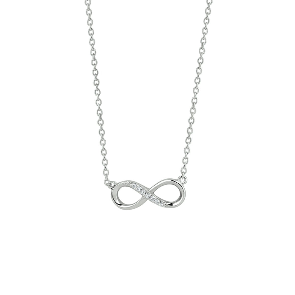 Fantasy Collection Collier infinity zirkonia 41 + 4 cm zilver