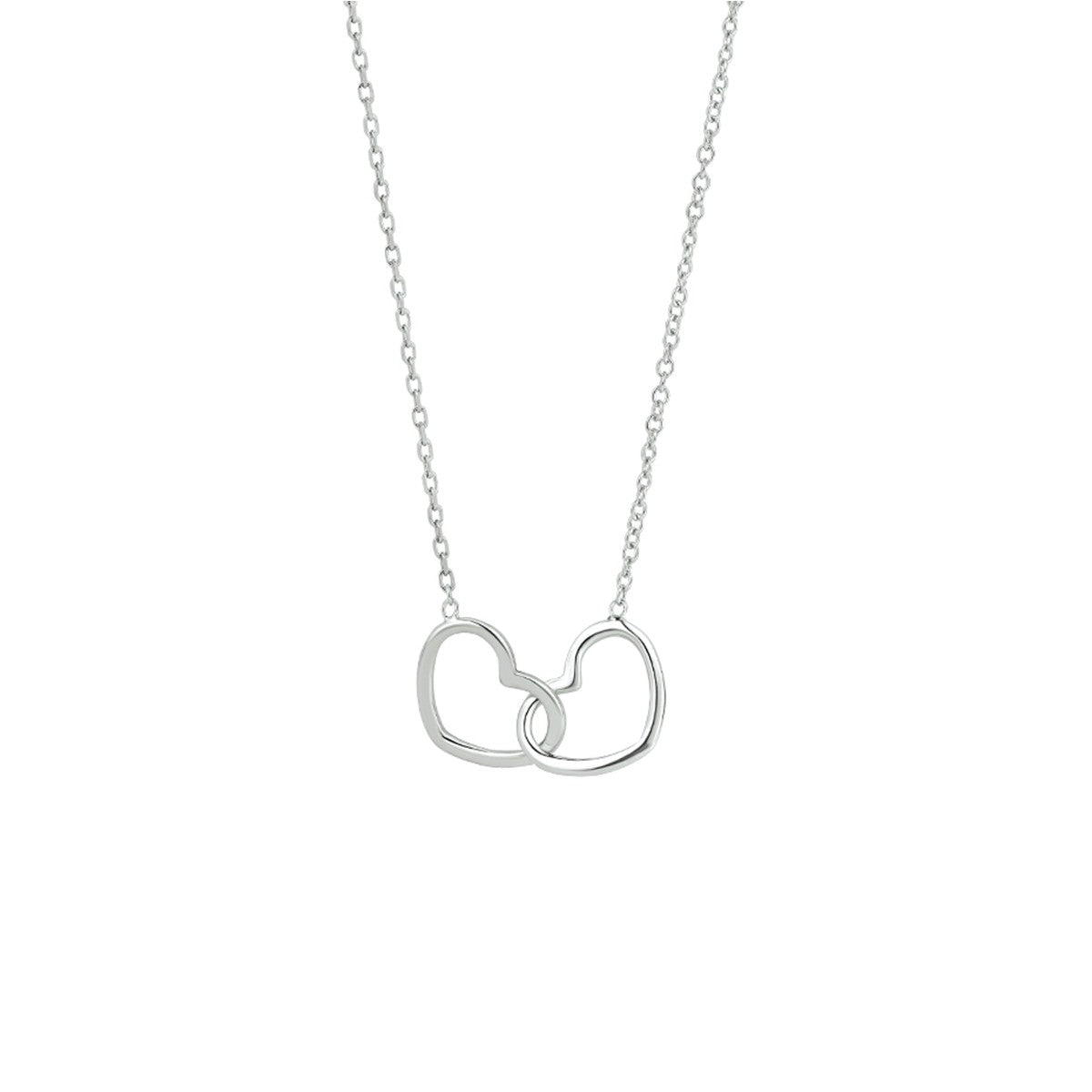 Fantasy Collection Collier hart 1,2 mm 40 + 5 cm zilver