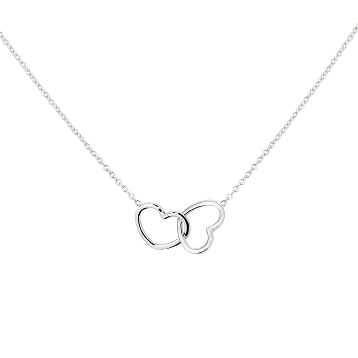 Fantasy Collection Collier hart 1,2 mm 40 + 5 cm zilver