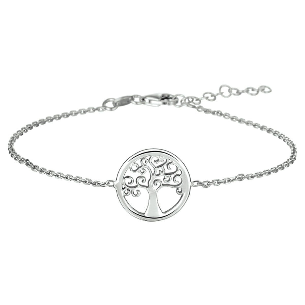 Fantasy Collection Armband levensboom 1,5 mm 17 + 3 cm zilver