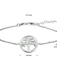 Zilver Gerhodineerd Armband Levensboom 1,5 Mm 17 + 3 Cm 1327137 - PansiteNederland.nl
