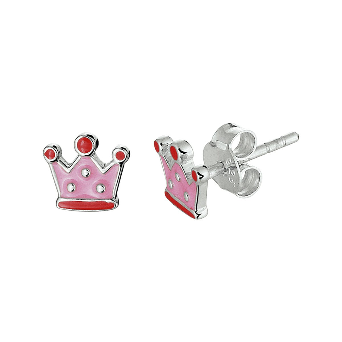 Fantasy Collection Oorbellen kroon zilver