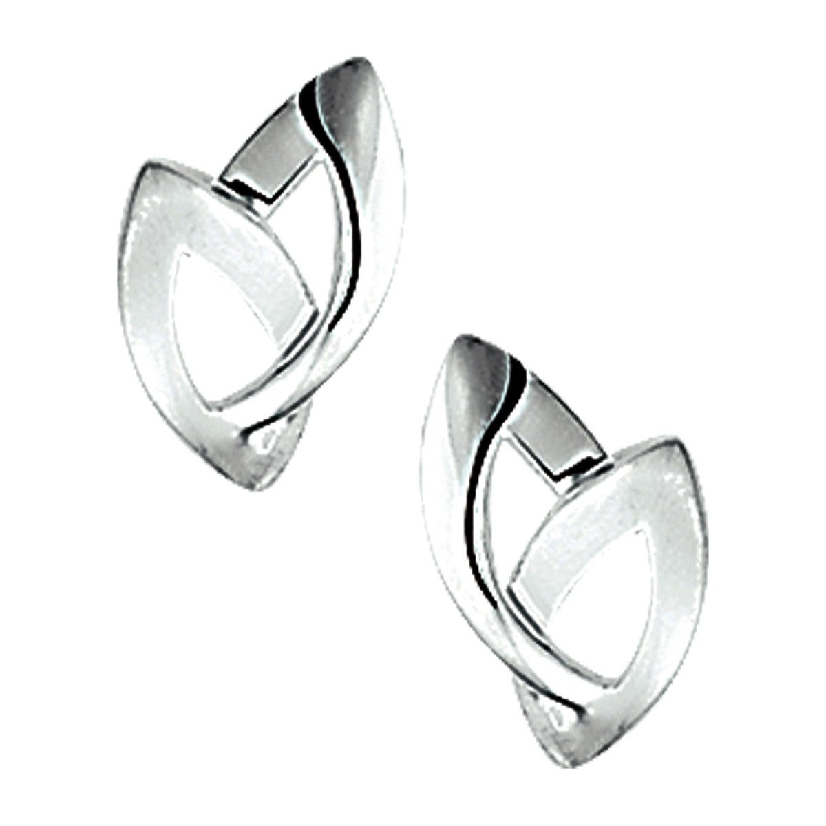 Fantasy Collection Oorbellen poli/mat 10,3 mm zilver