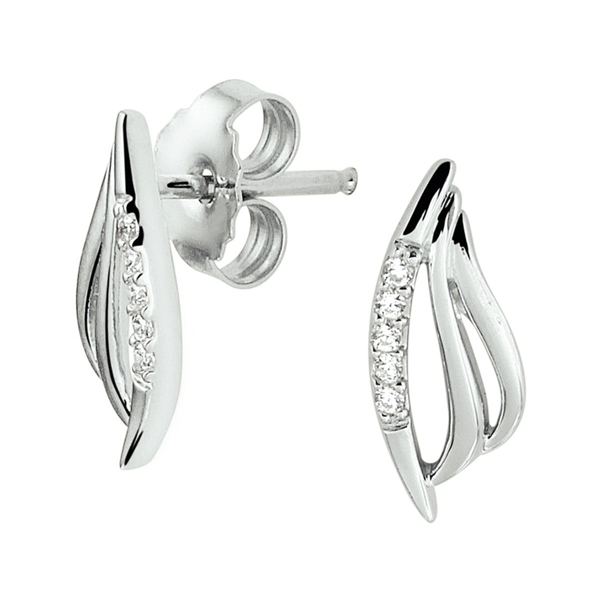 Fantasy Collection Oorbellen zirkonia zilver