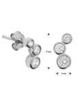 Zilver Gerhodineerd Oorknoppen Zirkonia 1327303 - PansiteNederland.nl