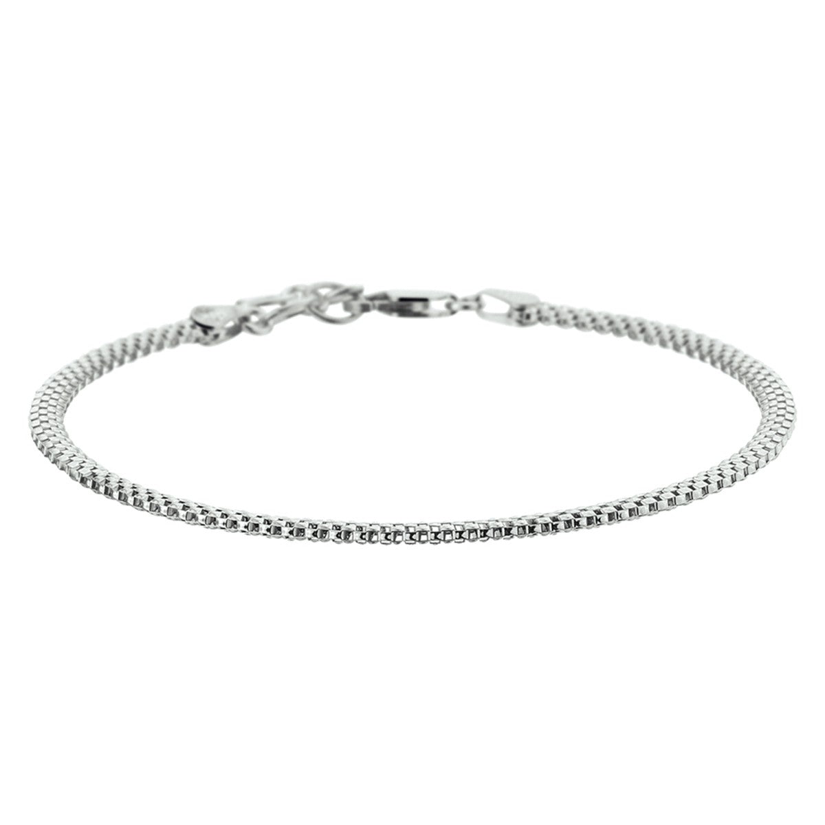 Fantasy Collection Armband popcorn 3,0 mm 18 + 2 cm zilver