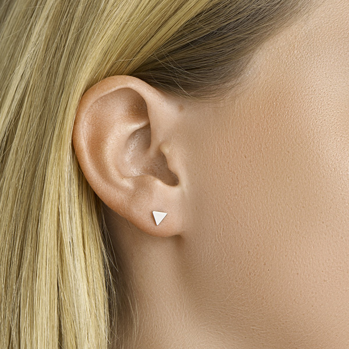 Fantasy Collection Oorbellen driehoek zilver