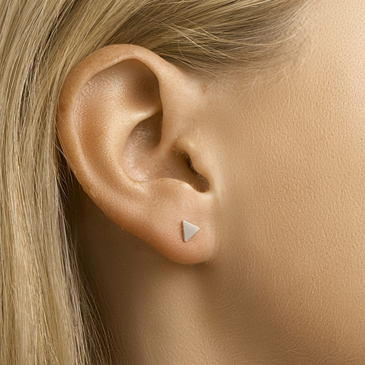 Fantasy Collection Oorbellen driehoek zilver