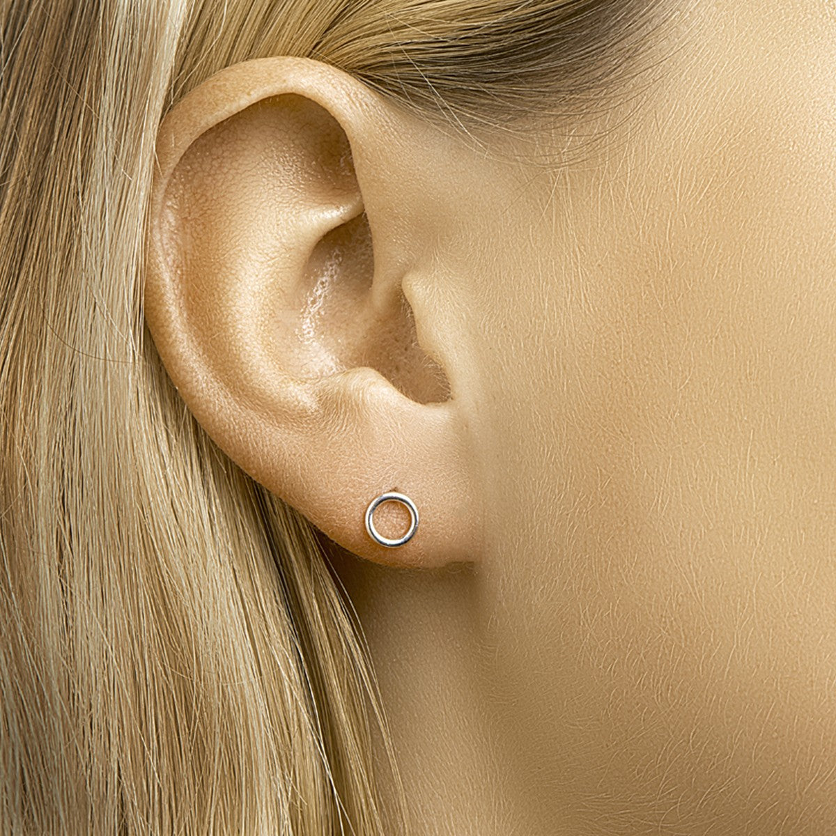 Fantasy Collection Oorbellen cirkel zilver