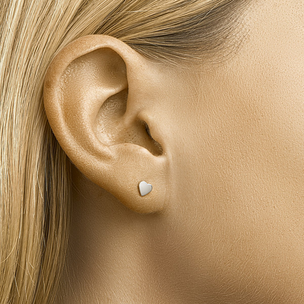 Fantasy Collection Oorbellen hart zilver