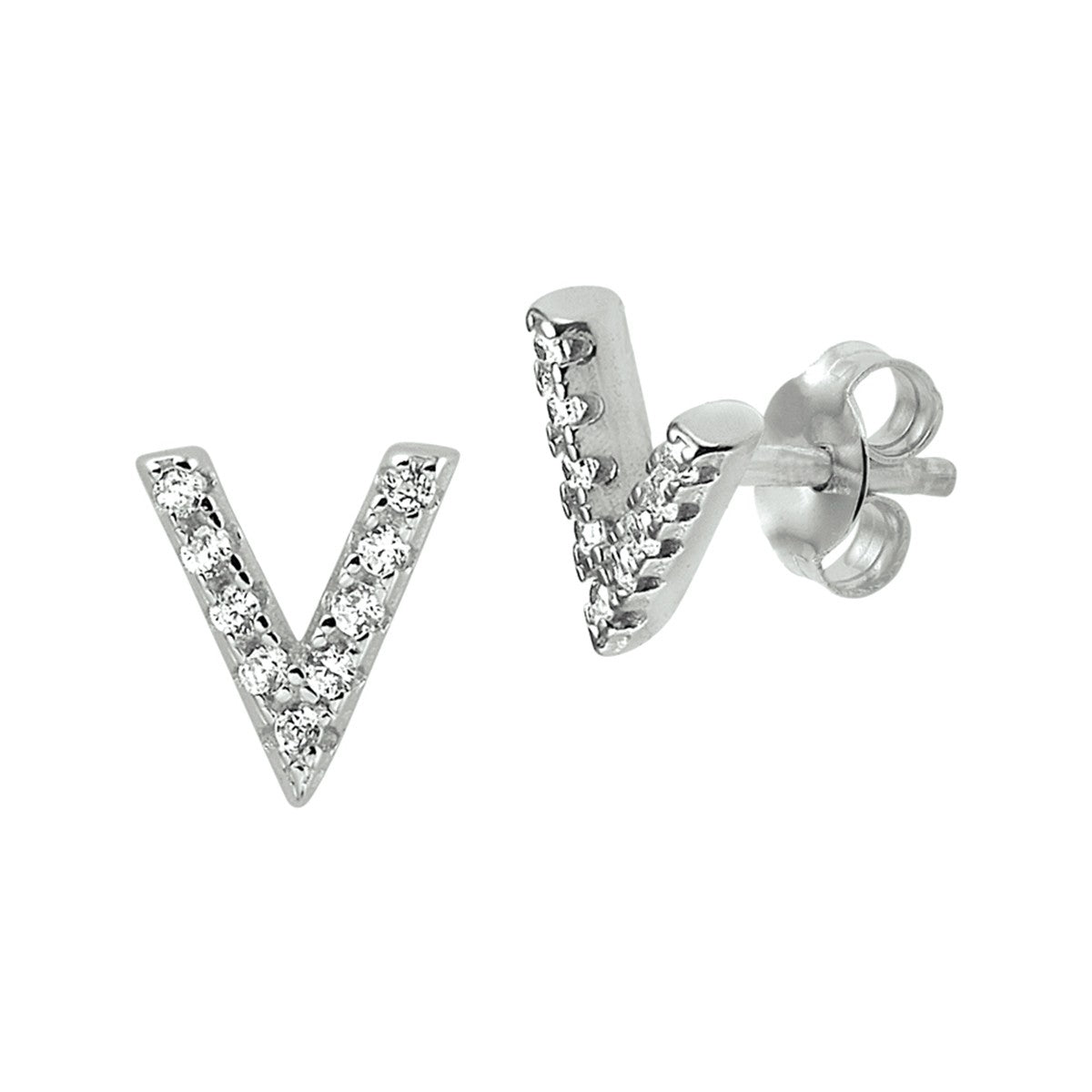 Fantasy Collection Oorbellen v zirkonia zilver