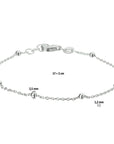 Zilver Gerhodineerd Armband Bolletjes 1,2 Mm 17 + 2 cm 1327357 - PansiteNederland.nl