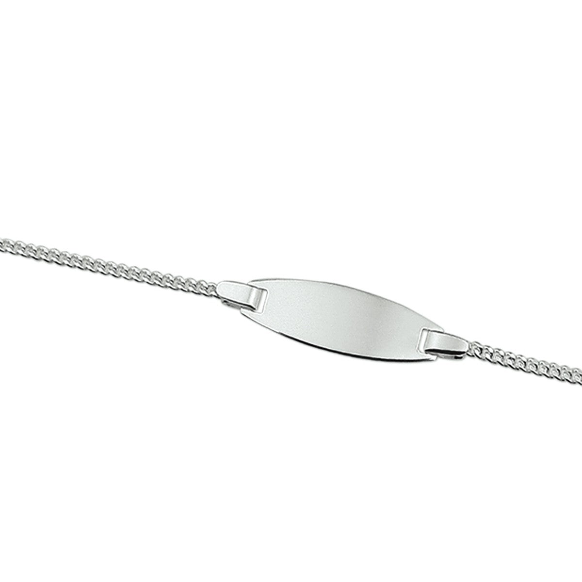 Fantasy Collection Graveerarmband gourmette 8 mm 11 - 13 cm zilver