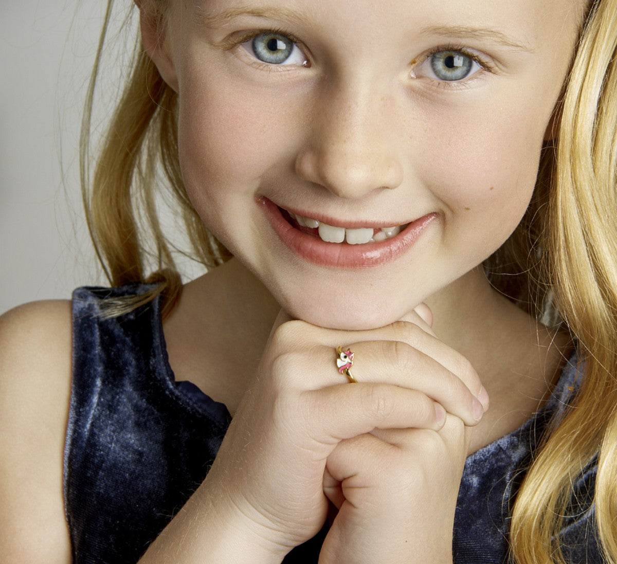 Fantasy Collection Ring emaille eenhoorn zilver