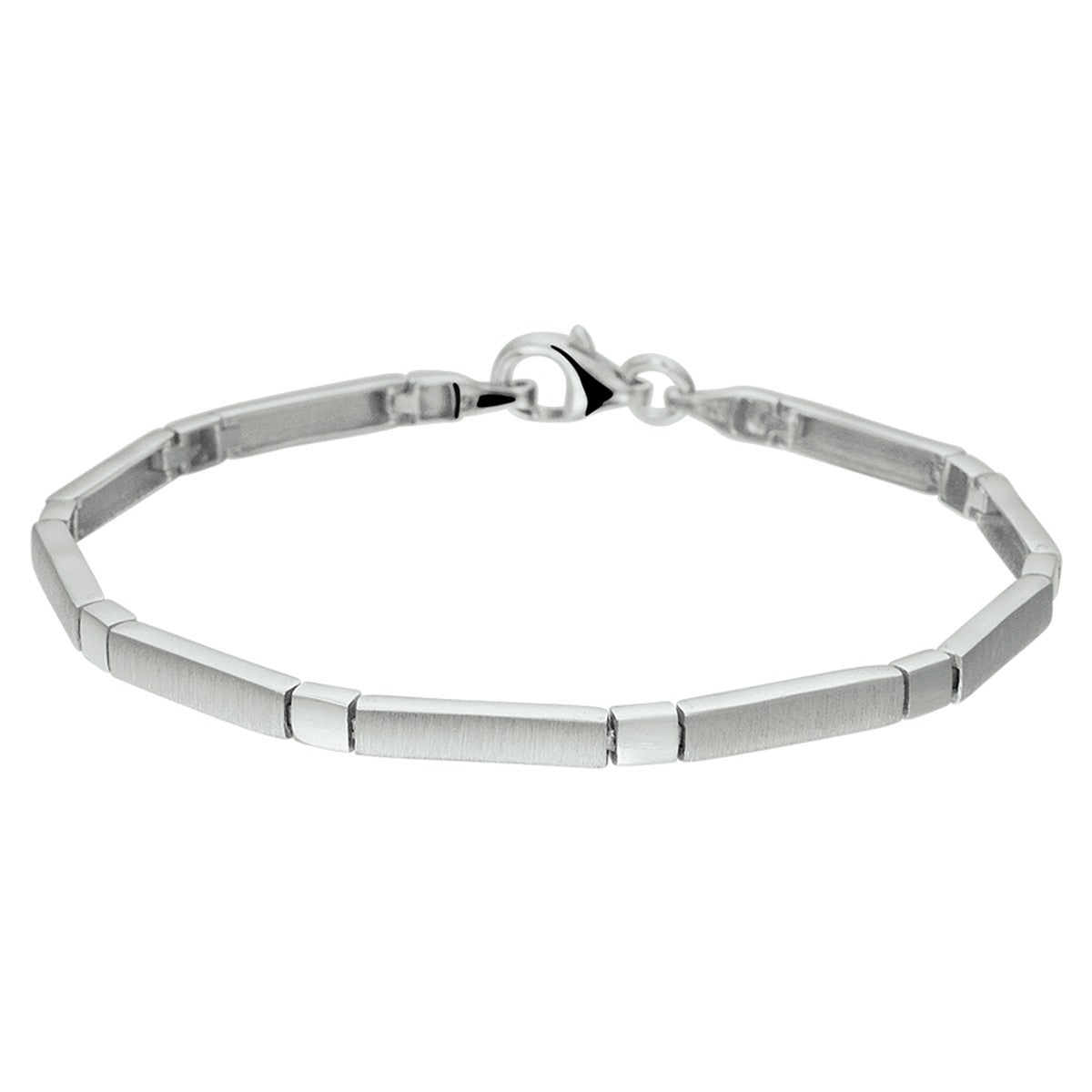 Fantasy Collection Armband poli/mat 3,5 mm 19 cm zilver
