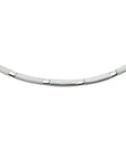 zilver gerhodineerd collier poli/mat 3,5 mm 45 cm 1327775 - PansiteNederland.nl