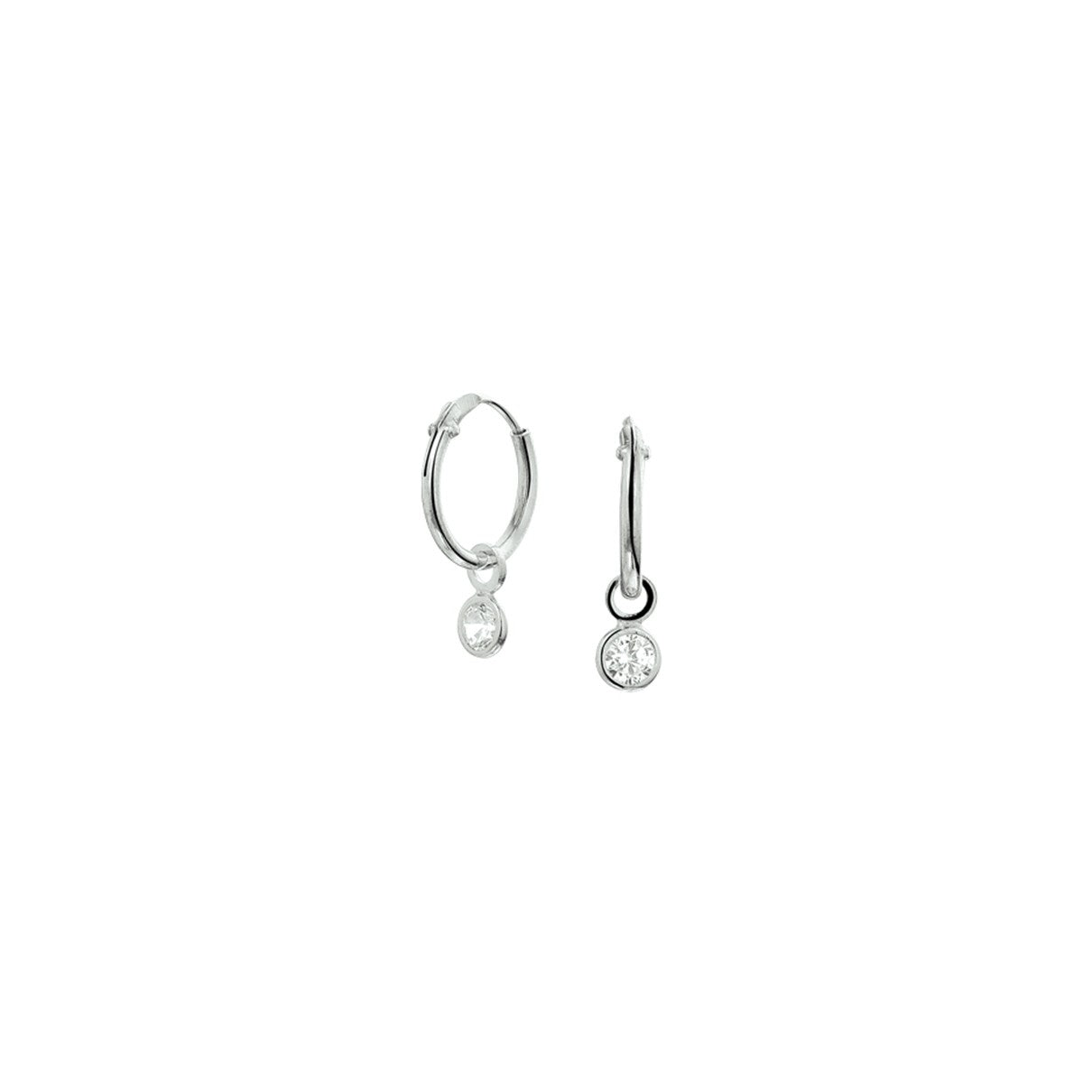 Fantasy Collection Oorbellen zirkonia zilver