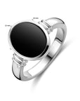 Gerhodineerd Zilver Ring Onyx 1328739 - PansiteNederland.nl