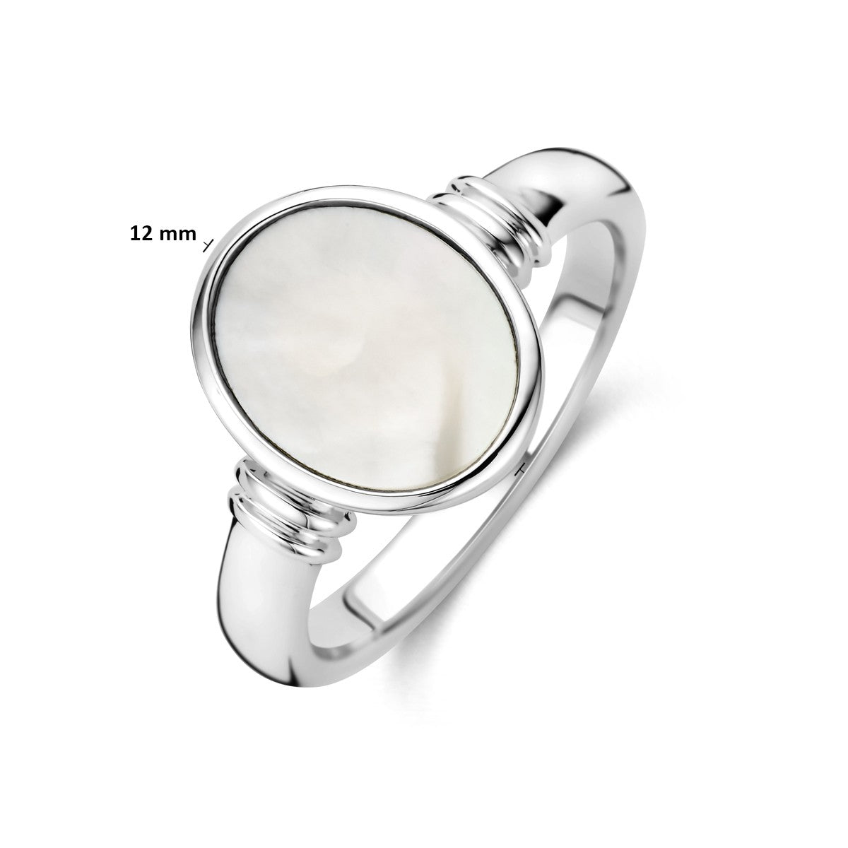 Ring parelmoer zilver