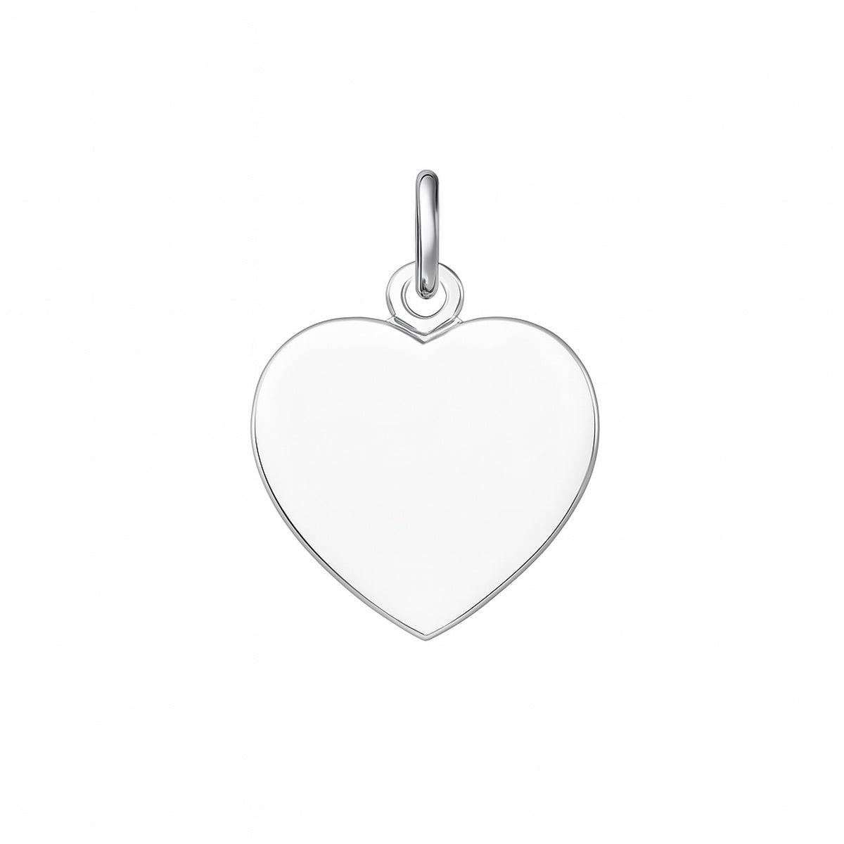 Fantasy Collection Graveerhartje gediamanteerd zilver hanger