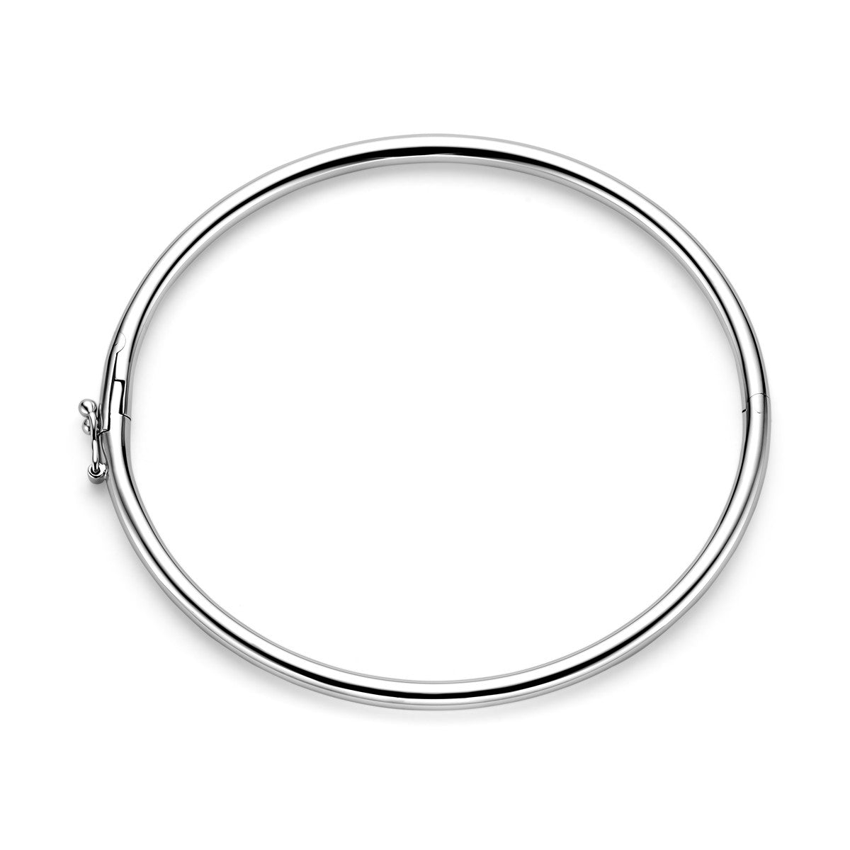 Fantasy Collection Bangle scharnier ronde buis 3 x 60 mm zilver