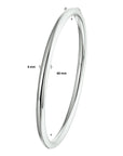 Zilver Gerhodineerd Bangle Scharnier Ronde Buis 4 X 60 Mm 1328175 - PansiteNederland.nl