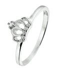 Gerhodineerd Zilver Ring Kroon Met Zirkonia 1328198 - PansiteNederland.nl