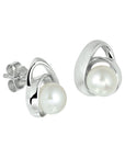 Zilver Gerhodineerd Oorknoppen Parel 1328204 - PansiteNederland.nl