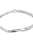 Zilver Gerhodineerd Armband Zirkonia 18,5 Cm 1328258 - PansiteNederland.nl