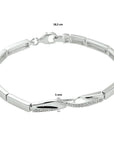 Zilver Gerhodineerd Armband Zirkonia 18,5 Cm 1328258 - PansiteNederland.nl