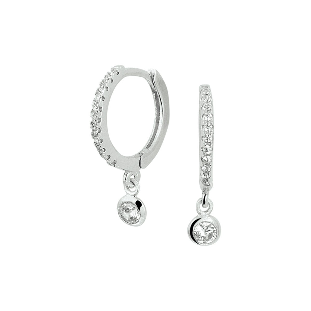 Fantasy Collection Oorbellen zirkonia zilver