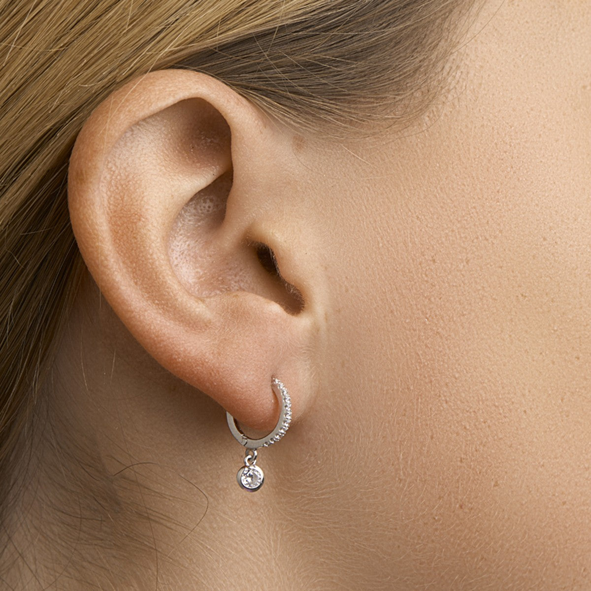 Fantasy Collection Oorbellen zirkonia zilver