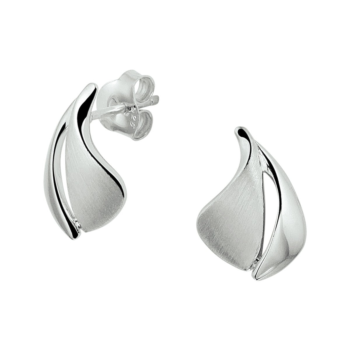 Fantasy Collection Oorbellen poli/mat zilver