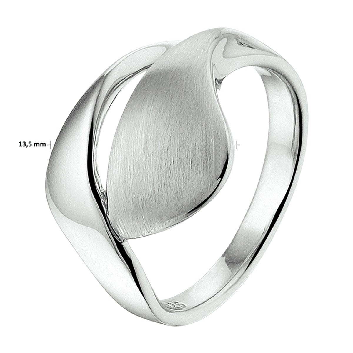Fantasy Collection Ring poli/mat zilver