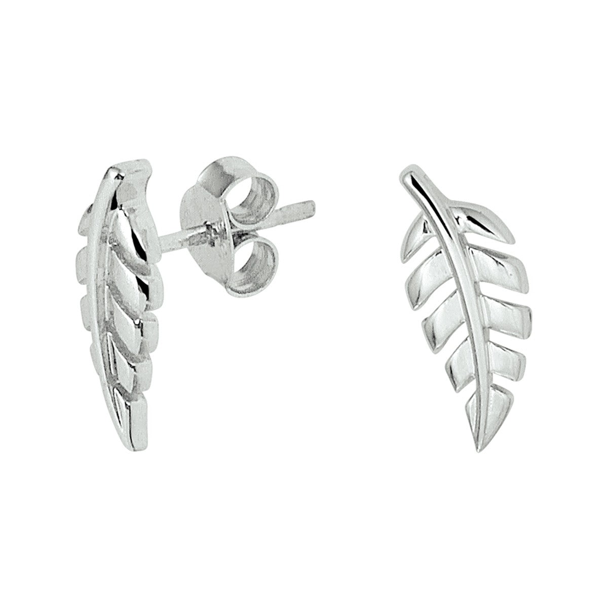 Fantasy Collection Oorbellen veer zilver