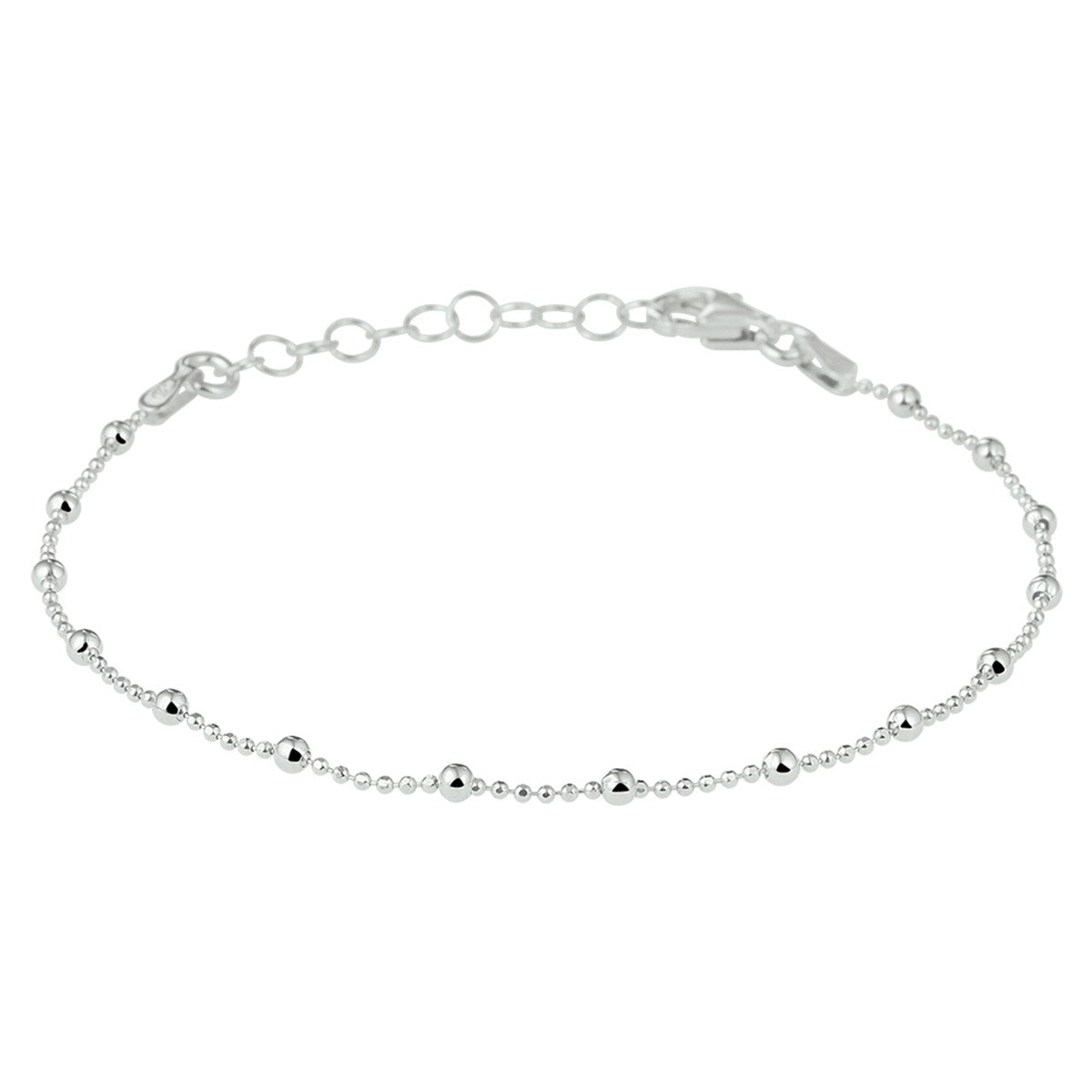 Fantasy Collection Armband bolletjes 2,0 mm 16 + 3 cm zilver