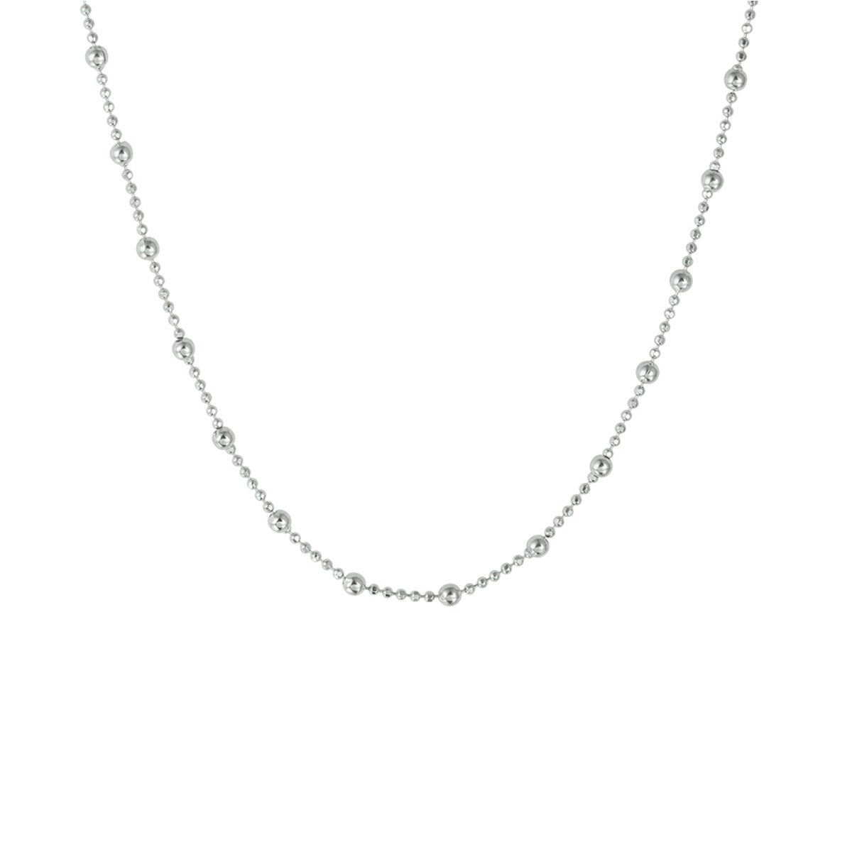 Fantasy Collection Collier bolletjes 2,0 mm 40 + 4 cm zilver